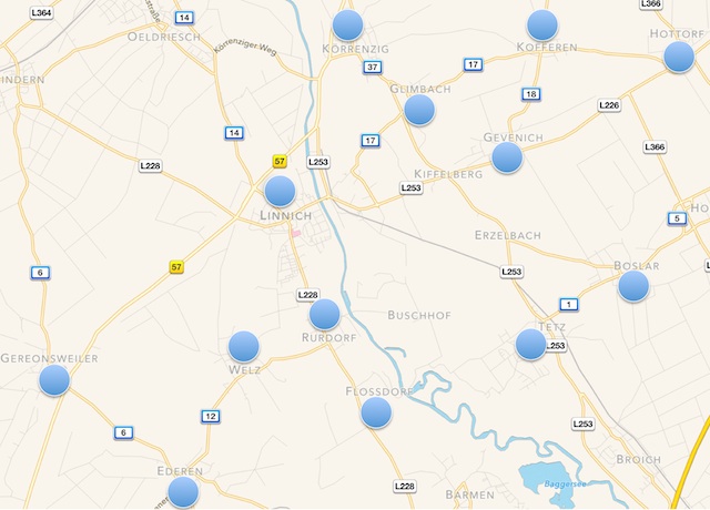 Linnich mit seinen Ortschaften